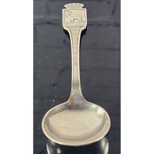 Norwegian Tromso Norway & Sterling Silver Souvenir Soup Spoon